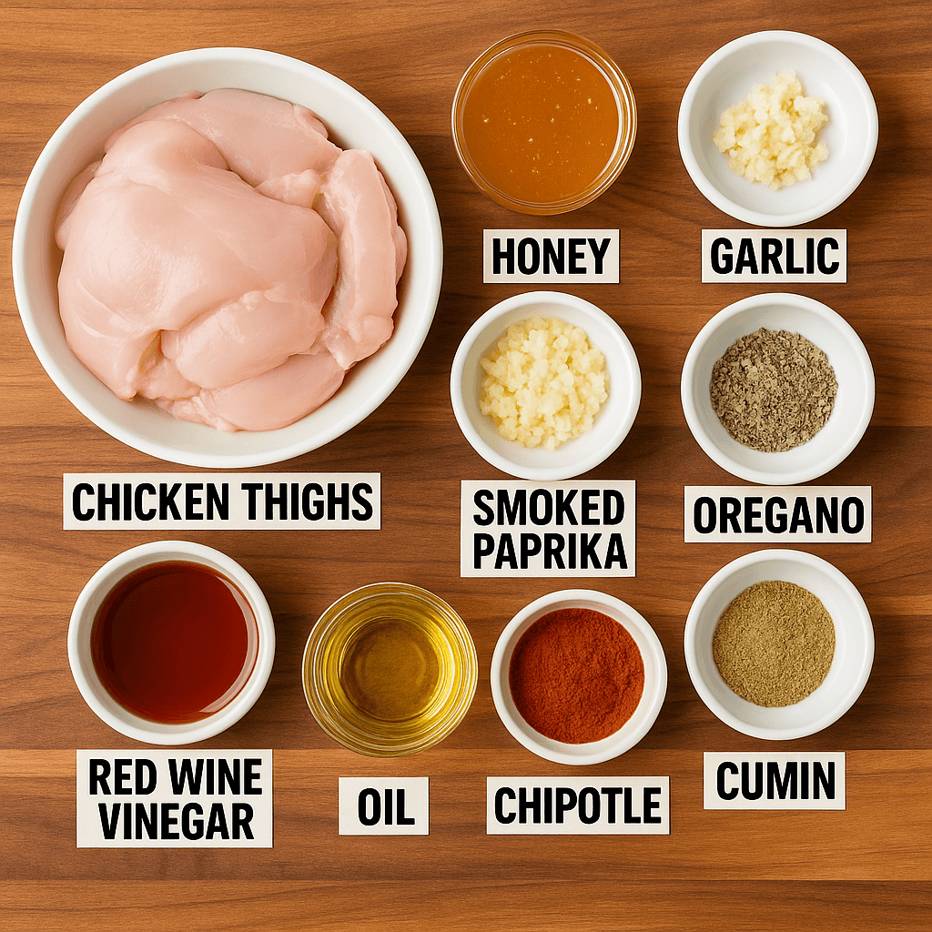 The Best Chipotle Honey Chicken Recipe You’ll Ever Taste 8 chipotle-honey-chicken-ingredients