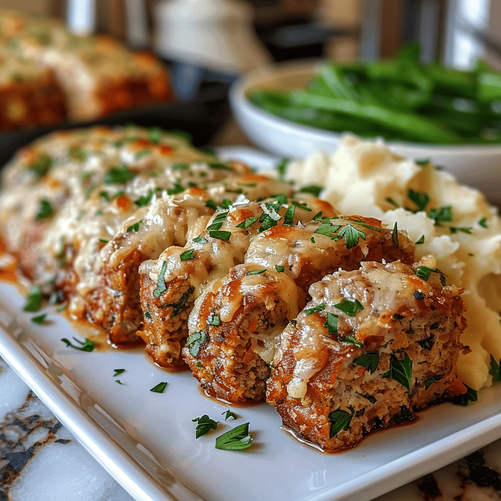 Garlic Parmesan Chicken Meatloaf: The Best Juicy Recipe Ever 7 Garlic parmesan chicken meatloaf with sides